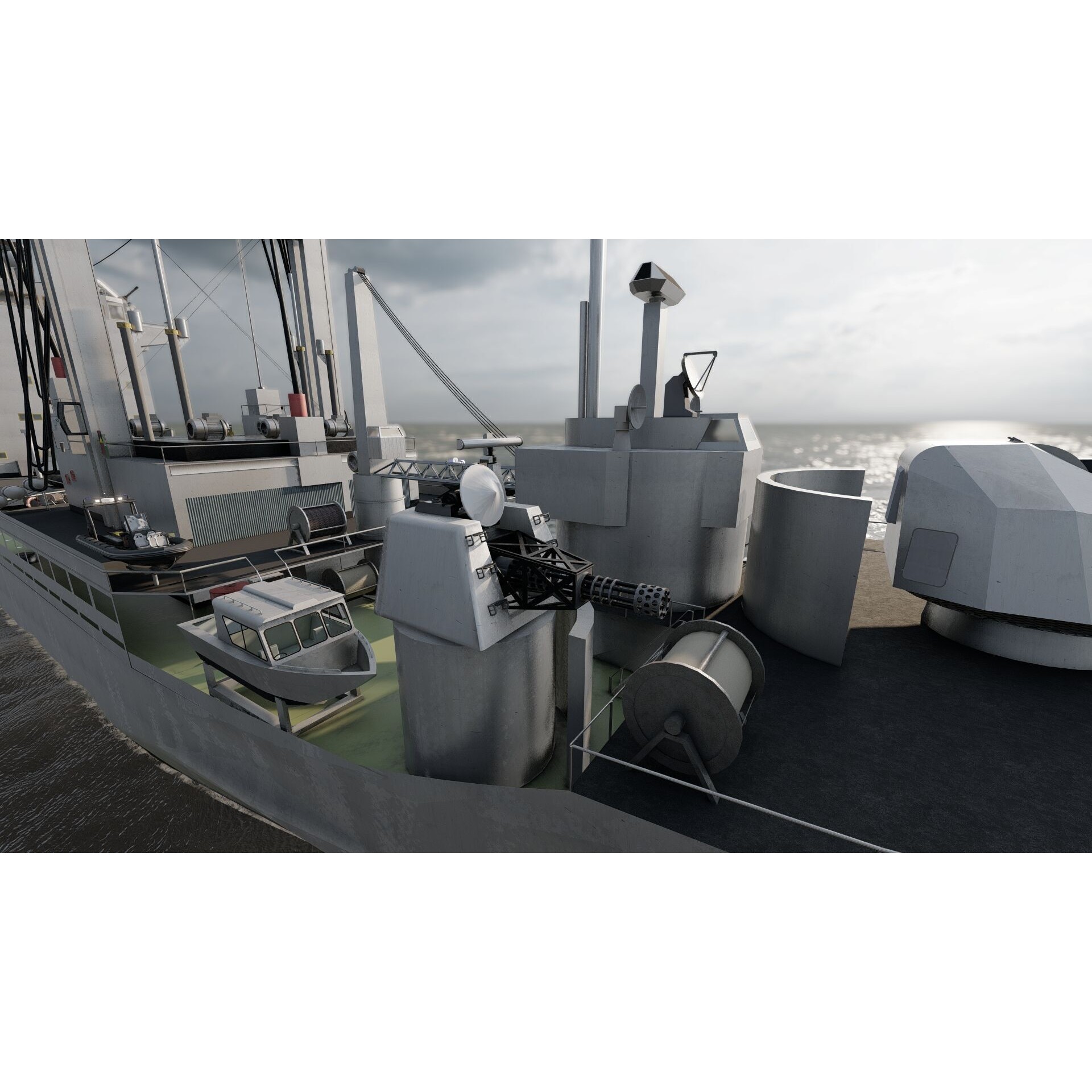 Support Boat - Game-Ready 3D Model - View 19