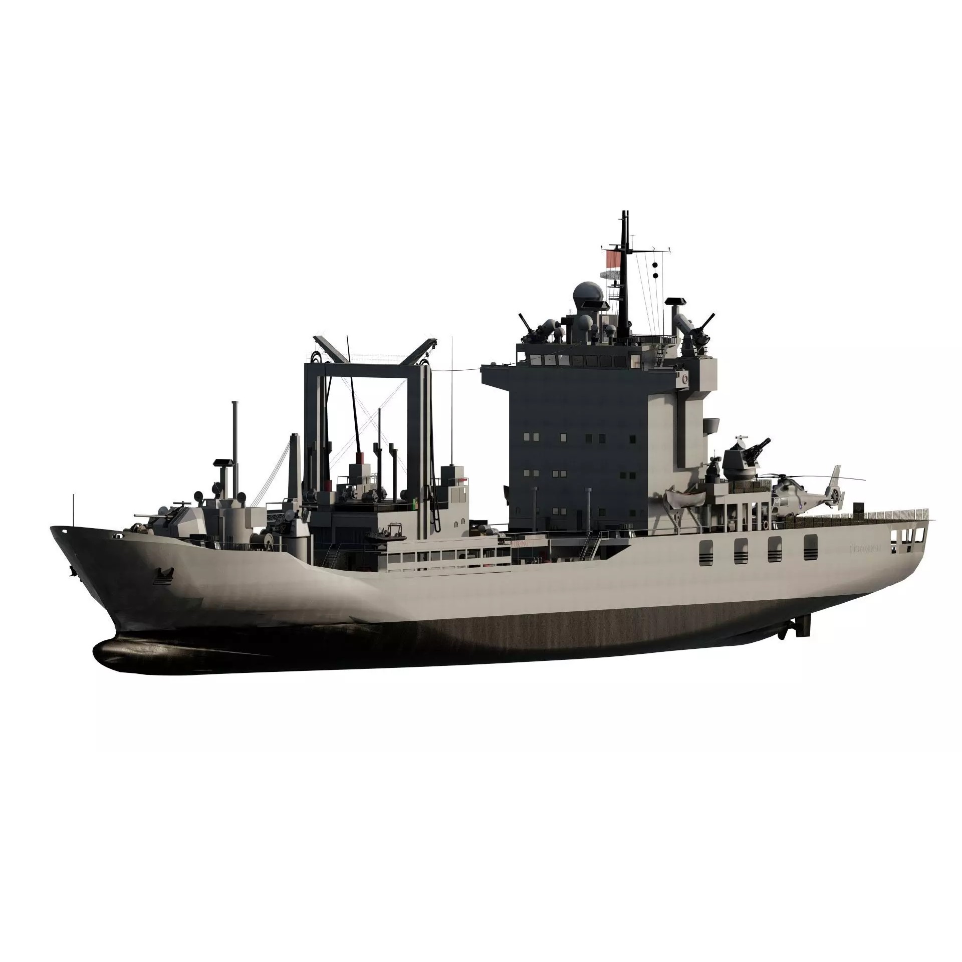 Support Boat - Game-Ready 3D Model - View 2