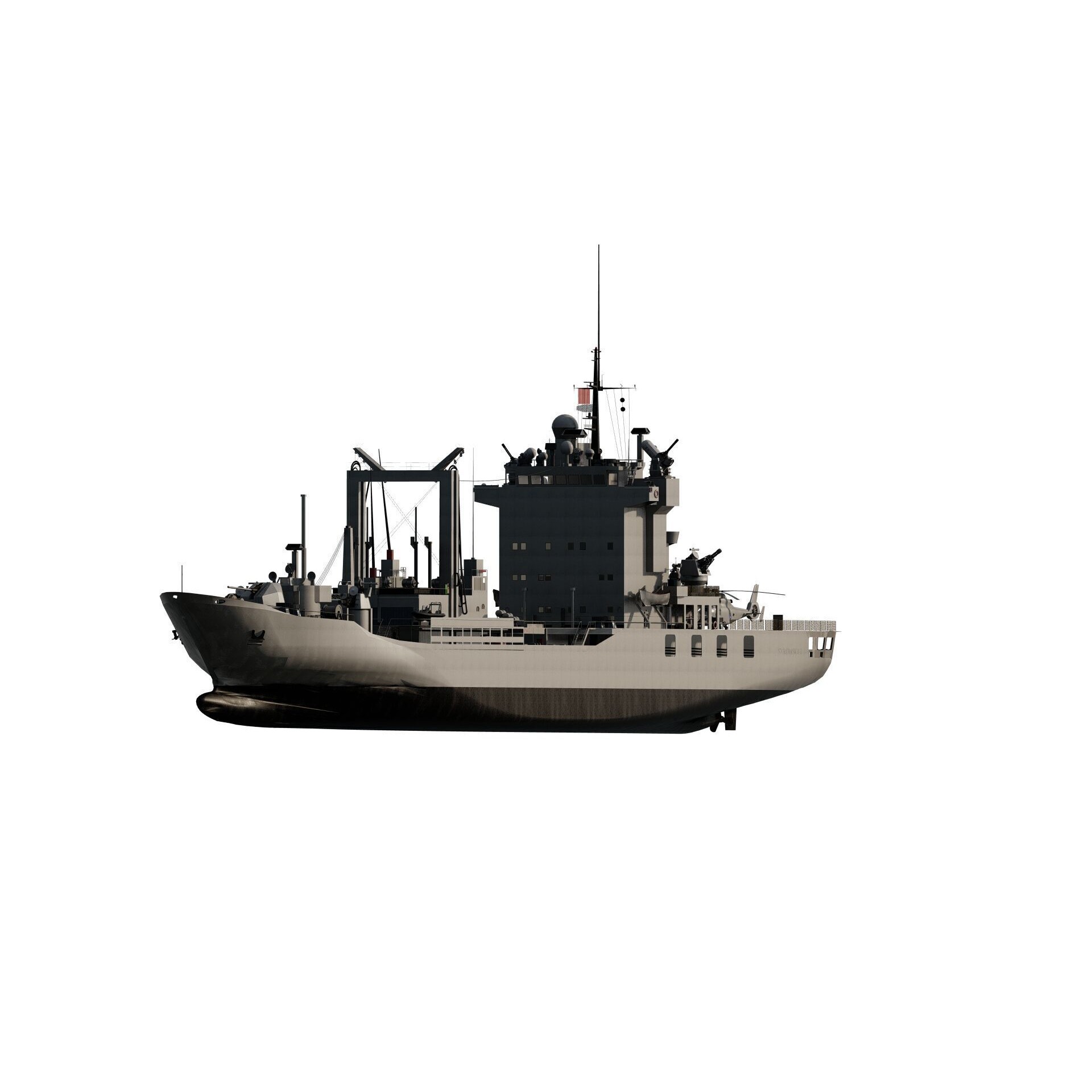 Support Boat - Game-Ready 3D Model - View 3
