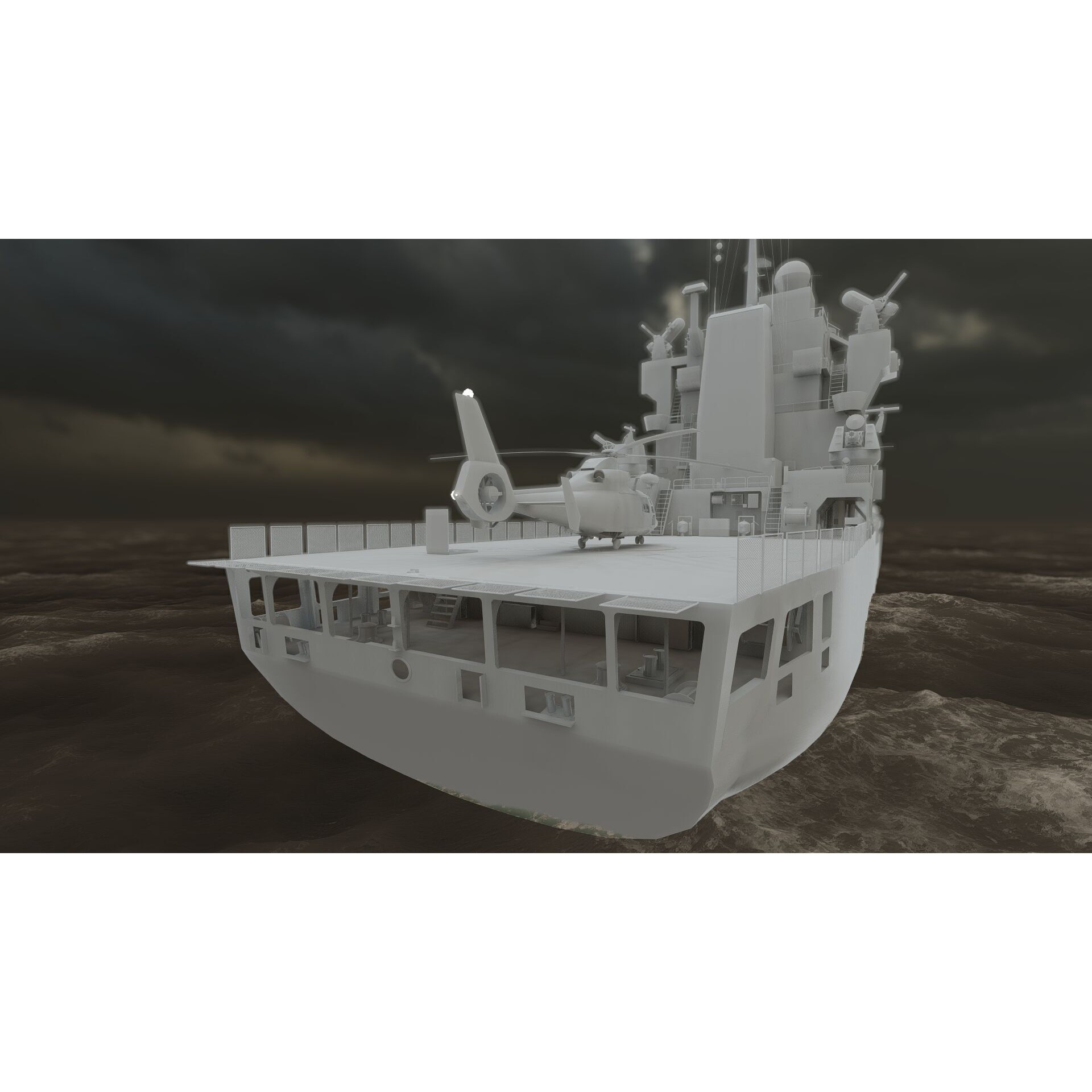 Support Boat - Game-Ready 3D Model - View 30