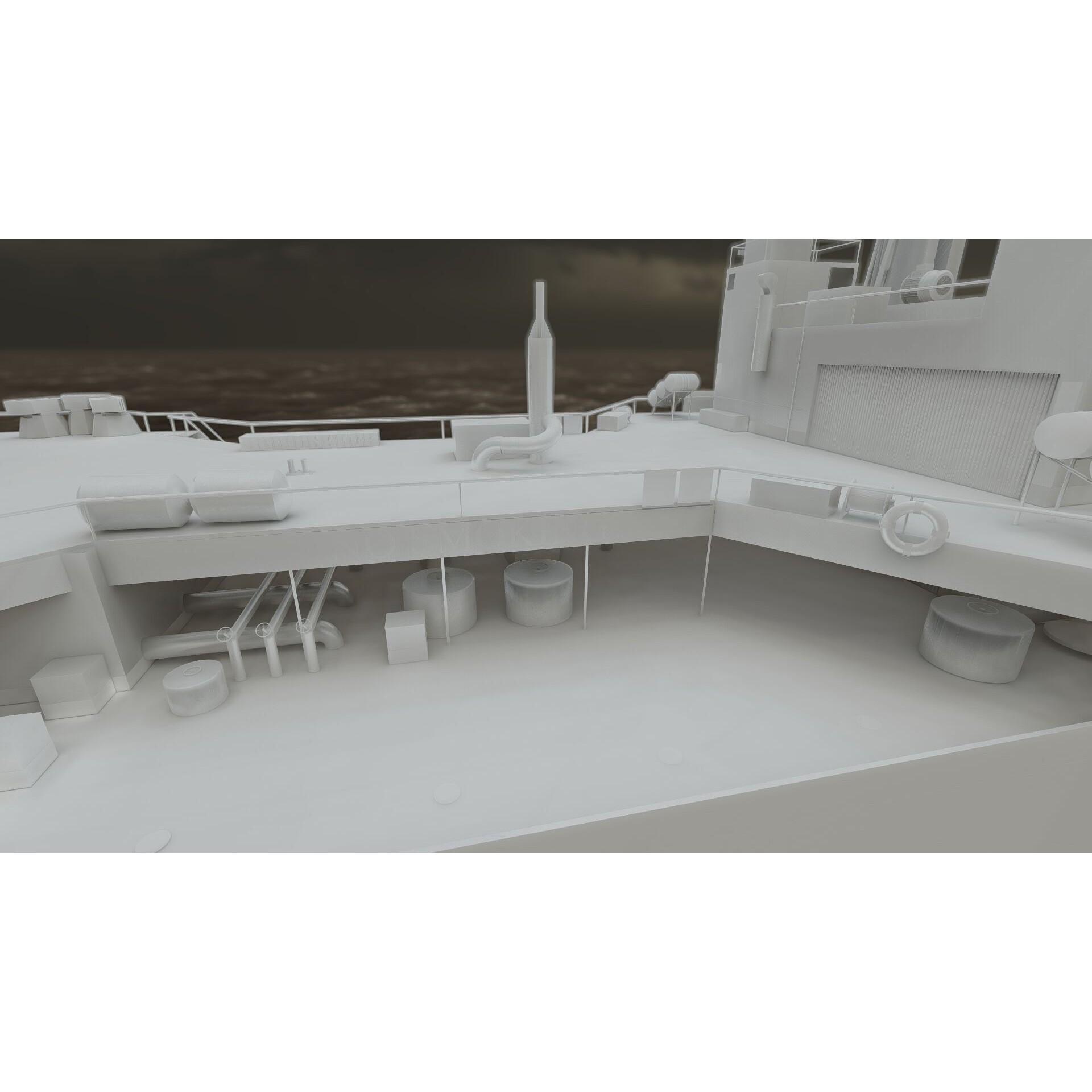 Support Boat - Game-Ready 3D Model - View 34