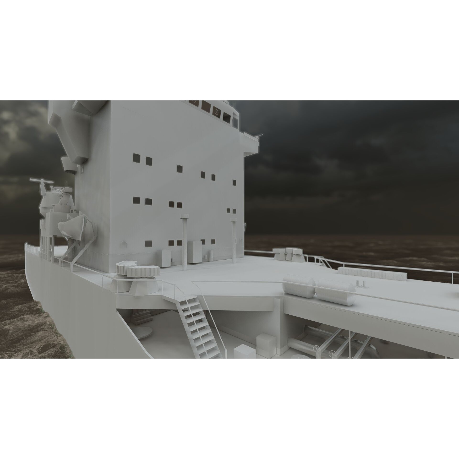 Support Boat - Game-Ready 3D Model - View 35