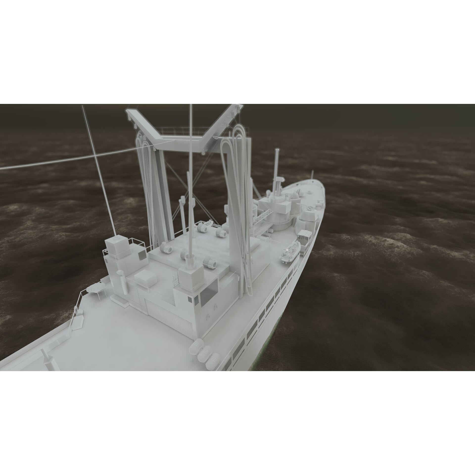 Support Boat - Game-Ready 3D Model - View 37
