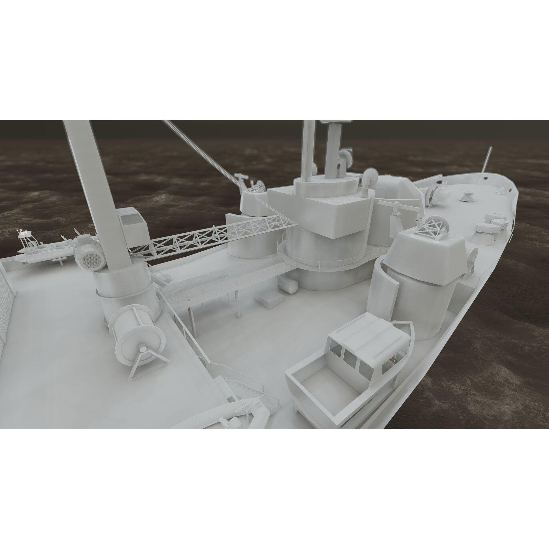 Support Boat - Game-Ready 3D Model - View 38