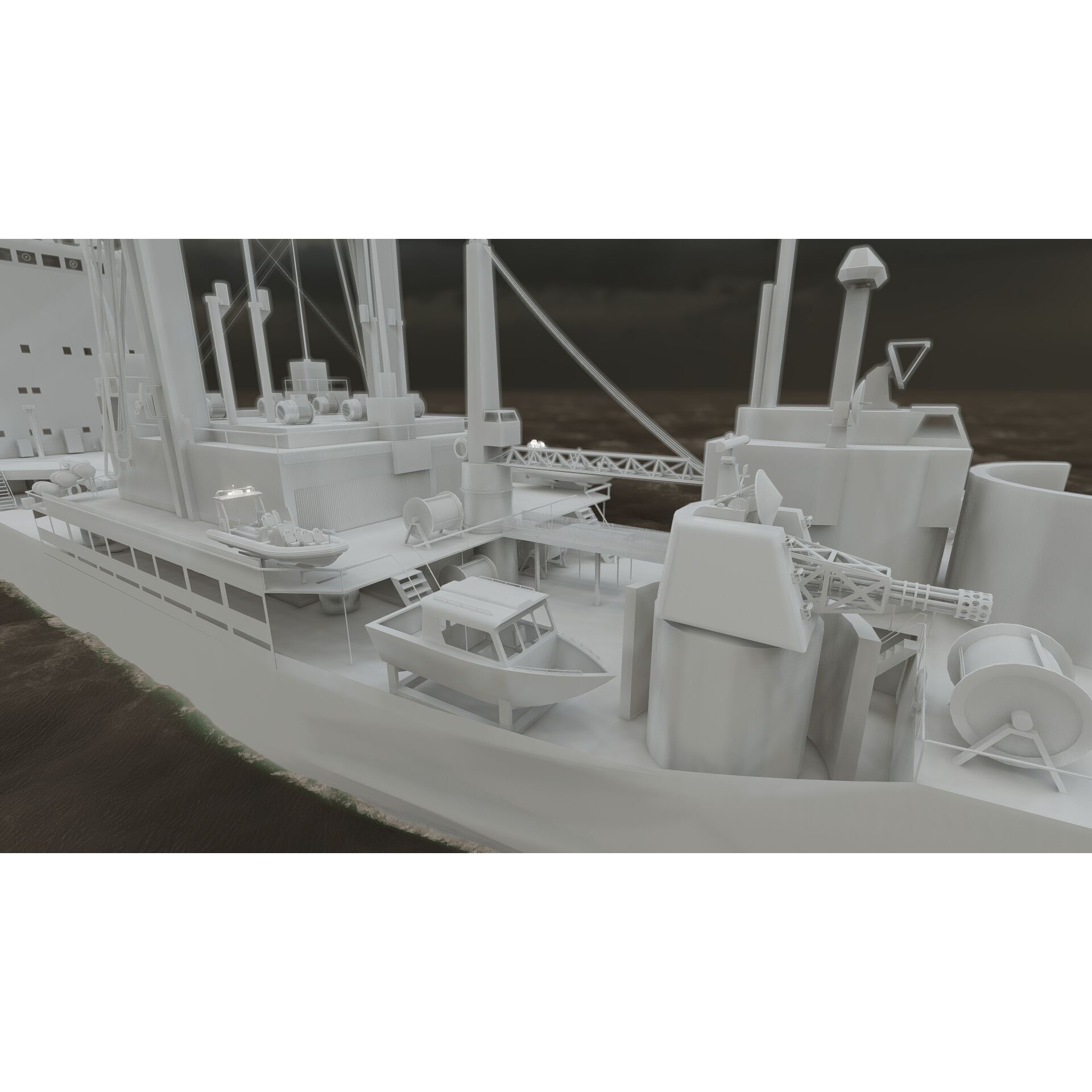 Support Boat - Game-Ready 3D Model - View 39