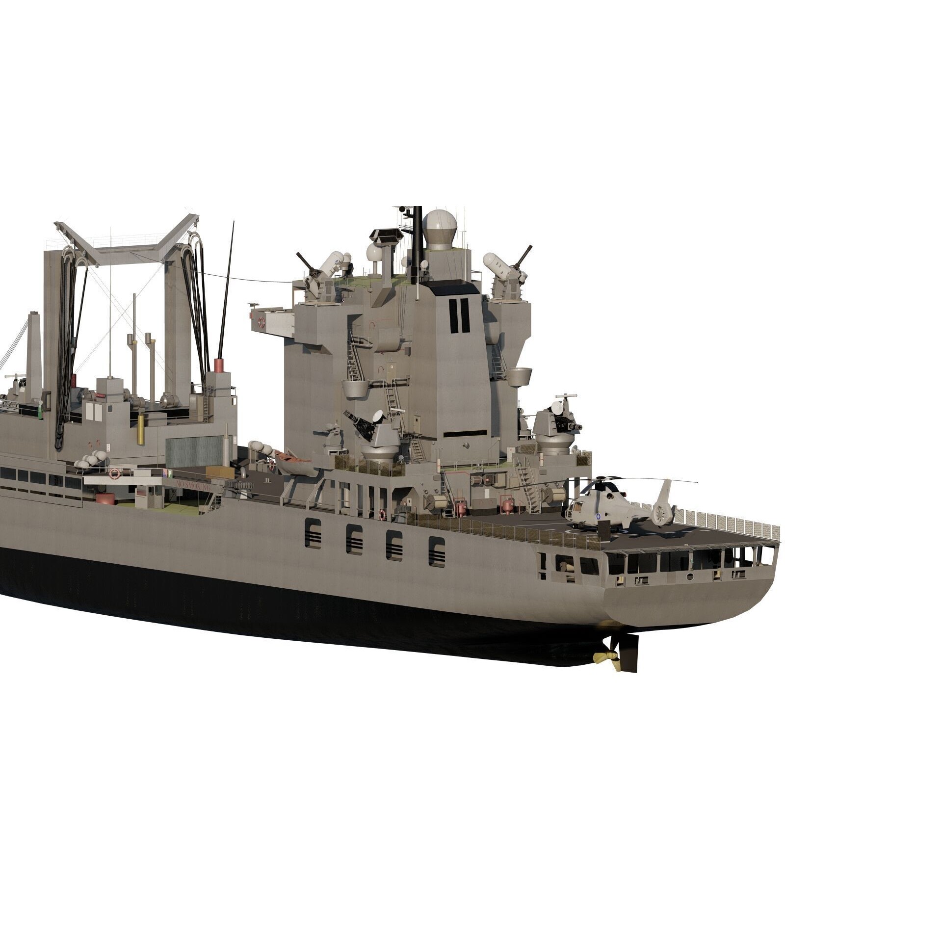 Support Boat - Game-Ready 3D Model - View 4