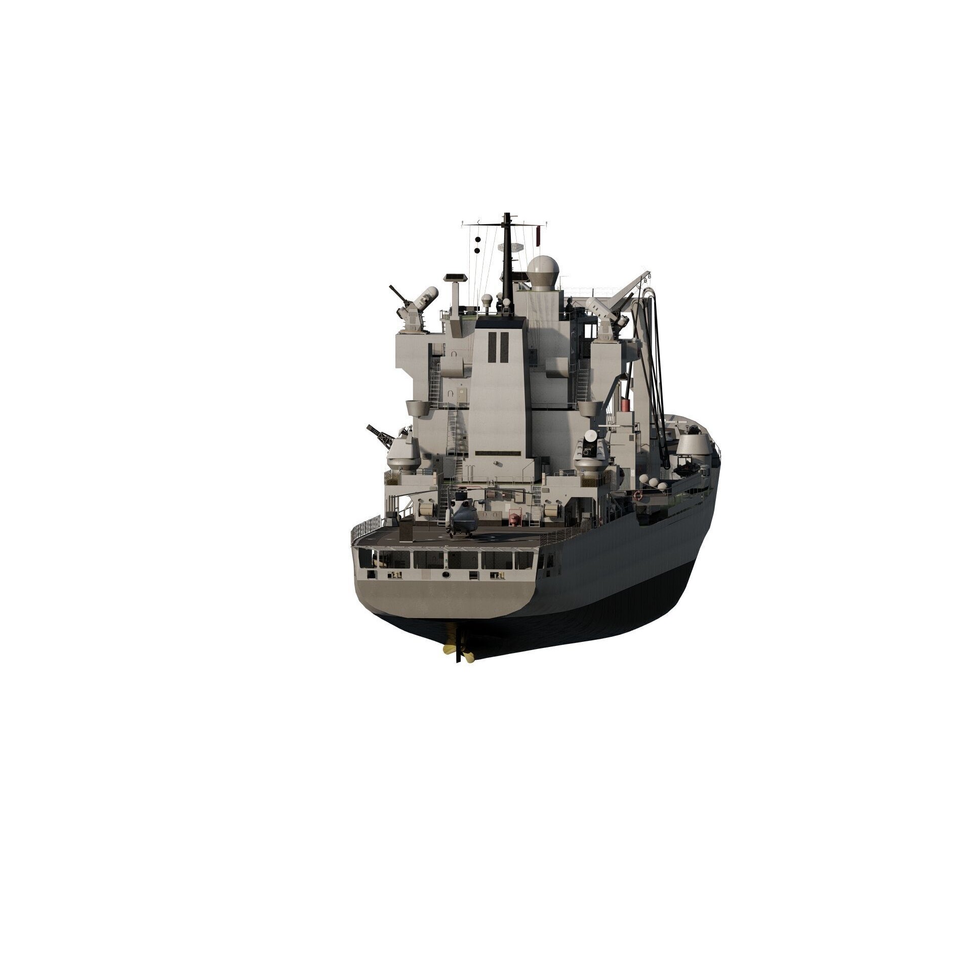 Support Boat - Game-Ready 3D Model - View 5