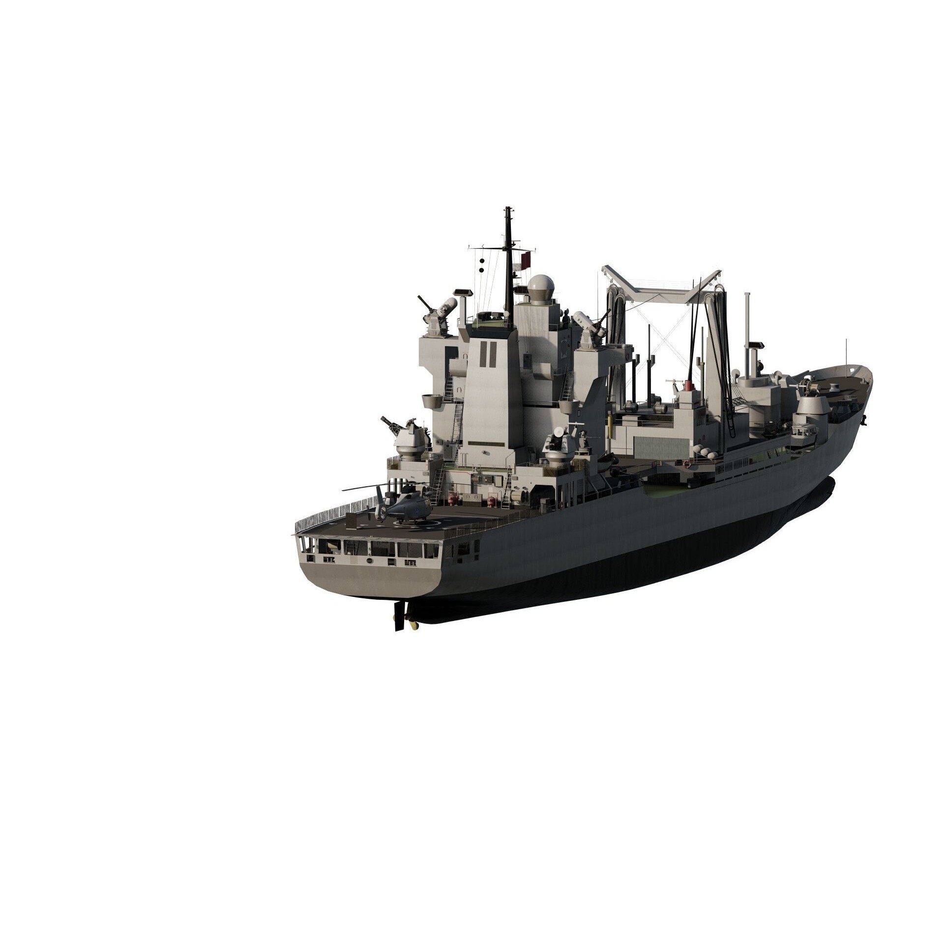 Support Boat - Game-Ready 3D Model - View 6