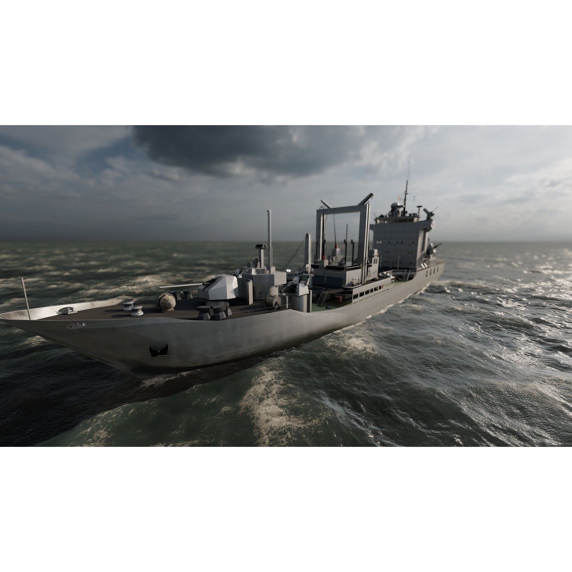 Support Boat - Game-Ready 3D Model - View 8