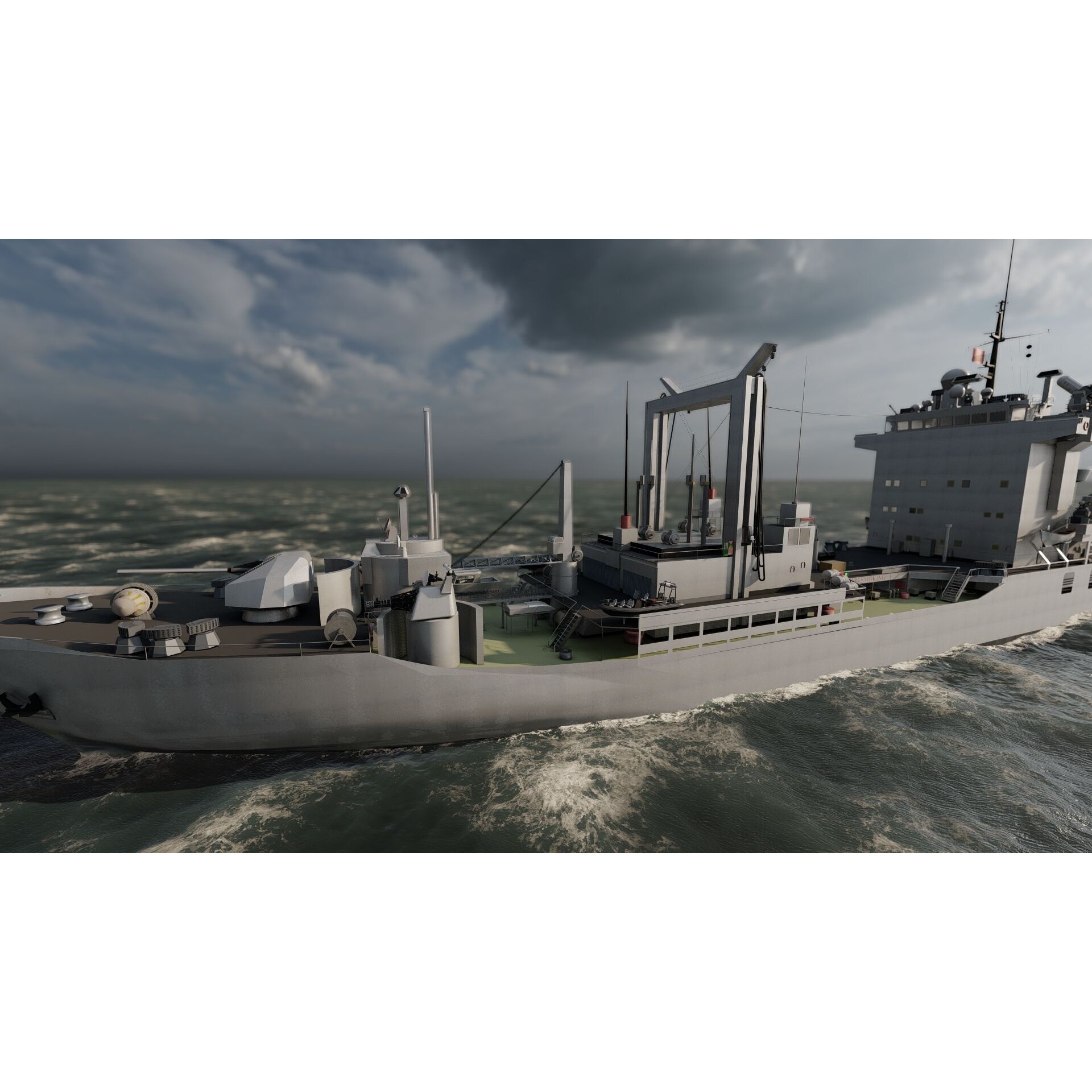 Support Boat - Game-Ready 3D Model - View 9