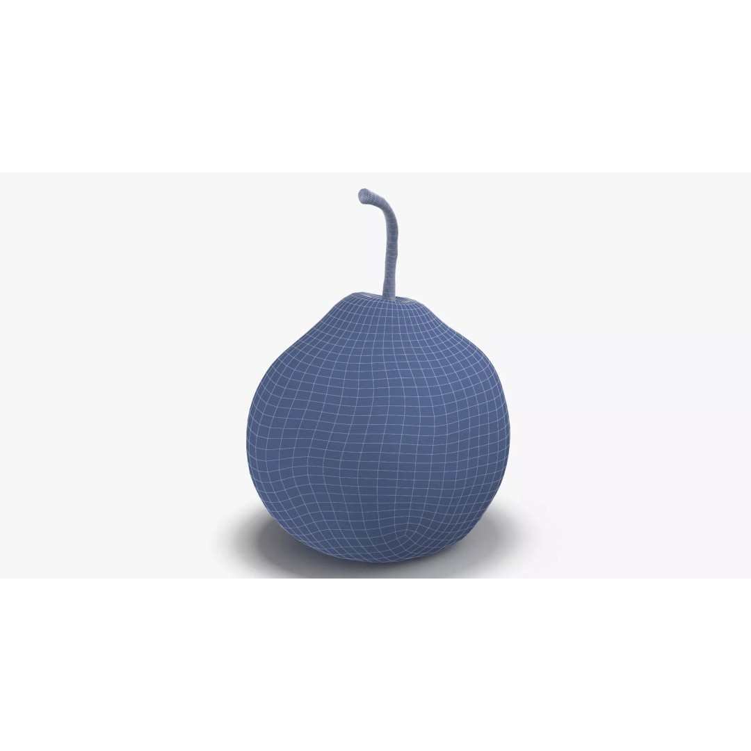 Pear 3D Model – Photorealistic Fruit Asset, OBJ, FBX, V-Ray - View 13