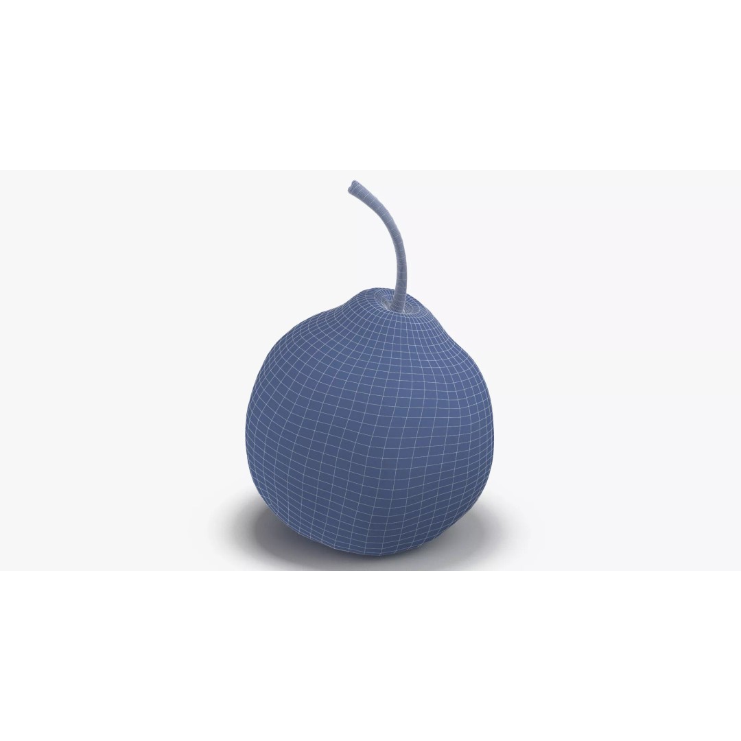 Pear 3D Model – Photorealistic Fruit Asset, OBJ, FBX, V-Ray - View 14