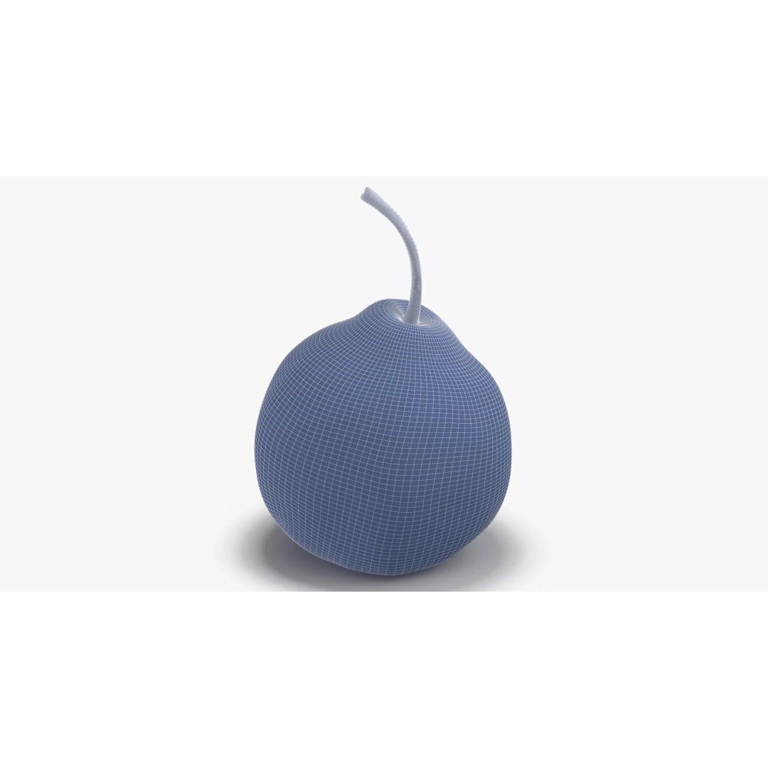 Pear 3D Model – Photorealistic Fruit Asset, OBJ, FBX, V-Ray - View 15