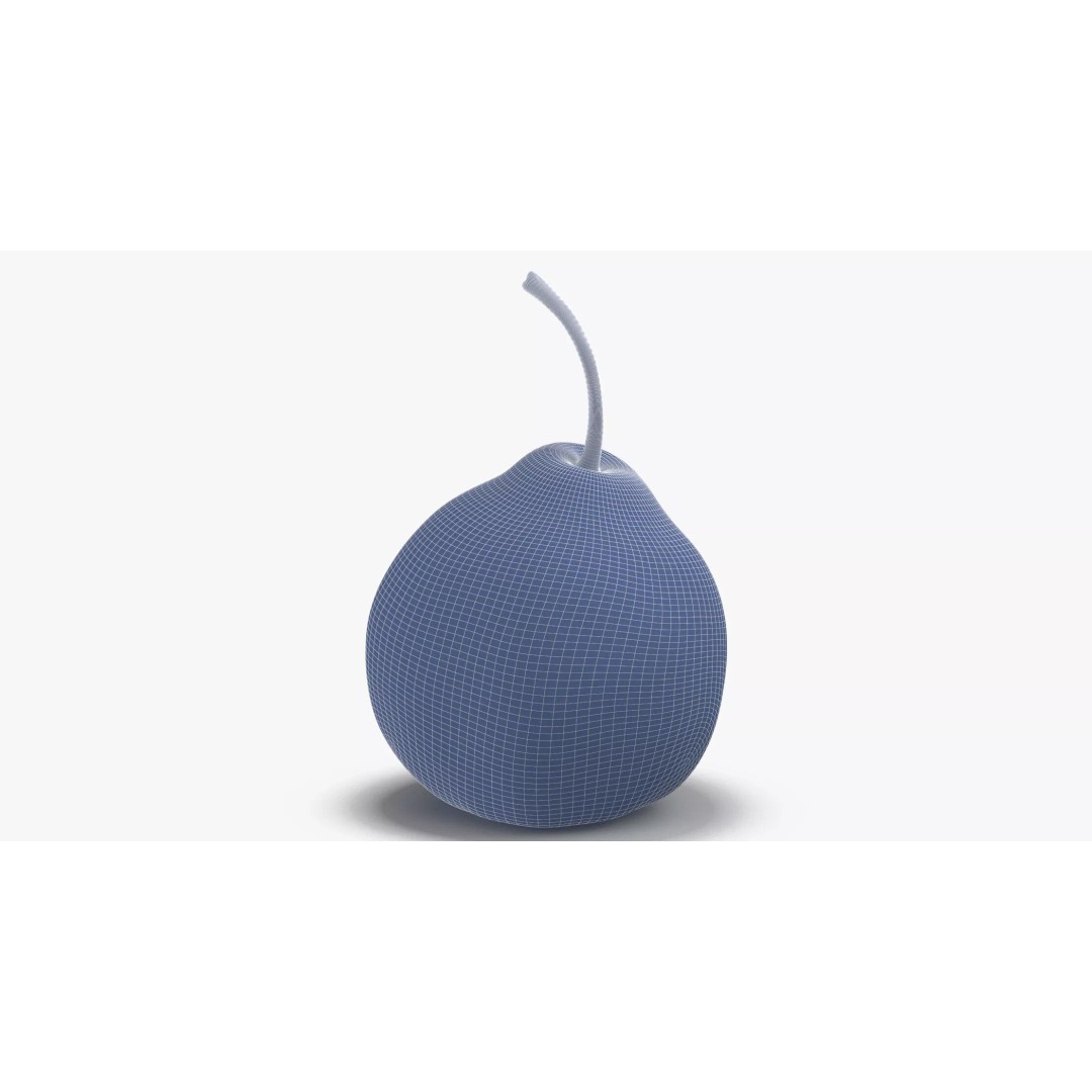 Pear 3D Model – Photorealistic Fruit Asset, OBJ, FBX, V-Ray - View 16