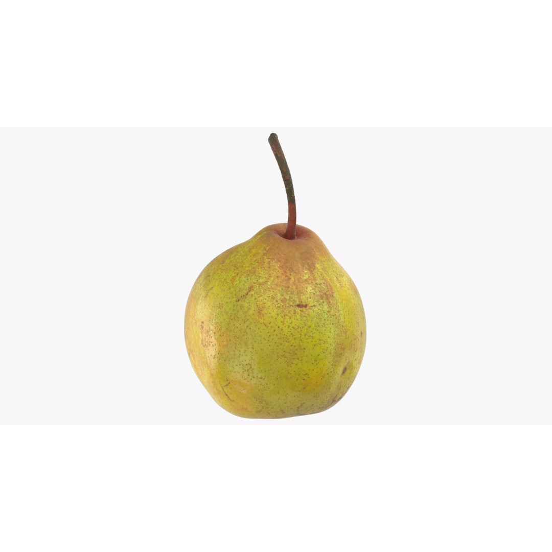 Pear 3D Model – Photorealistic Fruit Asset, OBJ, FBX, V-Ray - View 2