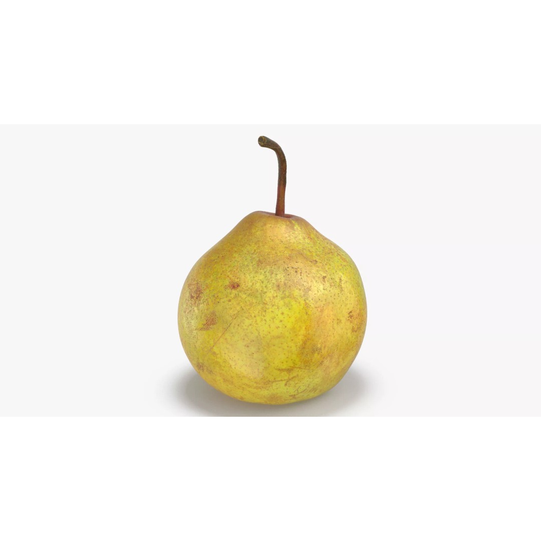 Pear 3D Model – Photorealistic Fruit Asset, OBJ, FBX, V-Ray - View 4