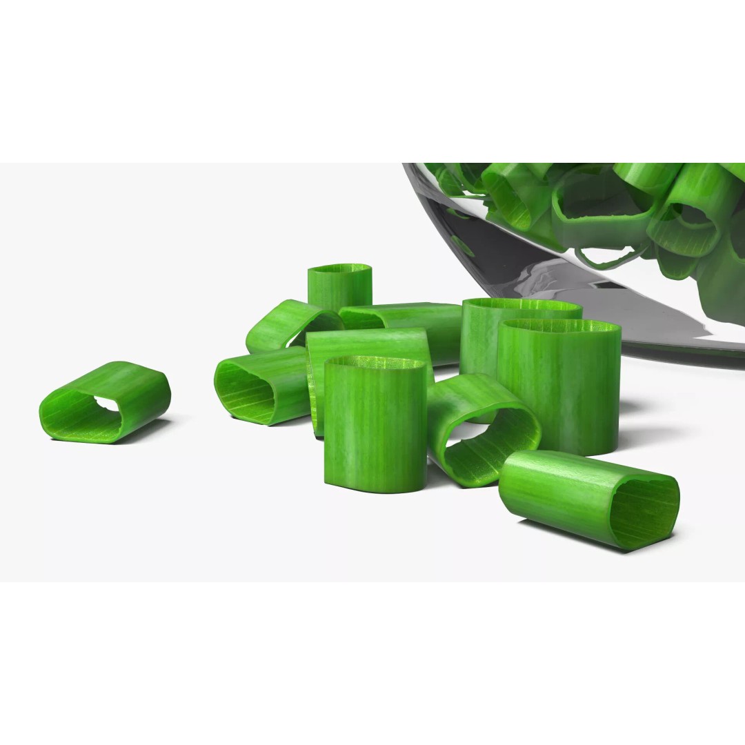 Green Onion Rings 3D Model – PBR Textured Culinary Asset, FBX - View 8