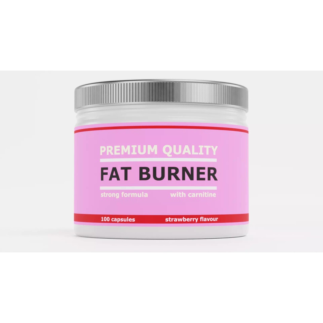 Fat Burner 3D Model – Low Poly Supplement Container with PBR Textures - View 5