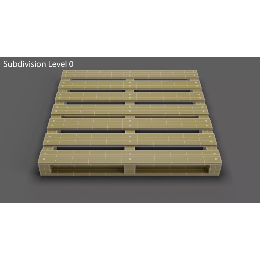 Wooden Pallet 3D Model – PBR Soda Cans Cargo Asset, FBX, Blender - View 15