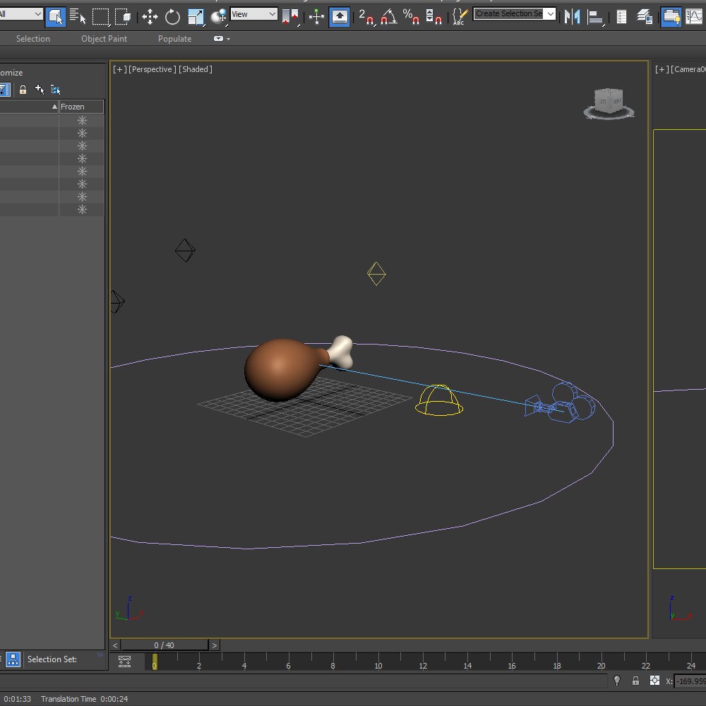 Chicken Leg 3D Model – Cartoon Style, PBR Textures, STL for 3D Printing - View 16