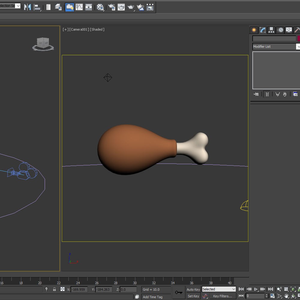 Chicken Leg 3D Model – Cartoon Style, PBR Textures, STL for 3D Printing - View 17