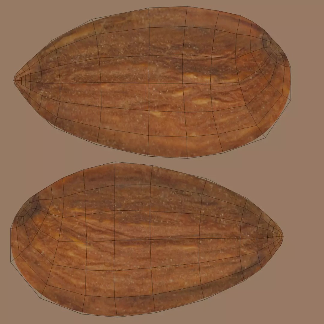 Almonds in Bowl 3D Model – Realistic Food Display, Blender - View 8