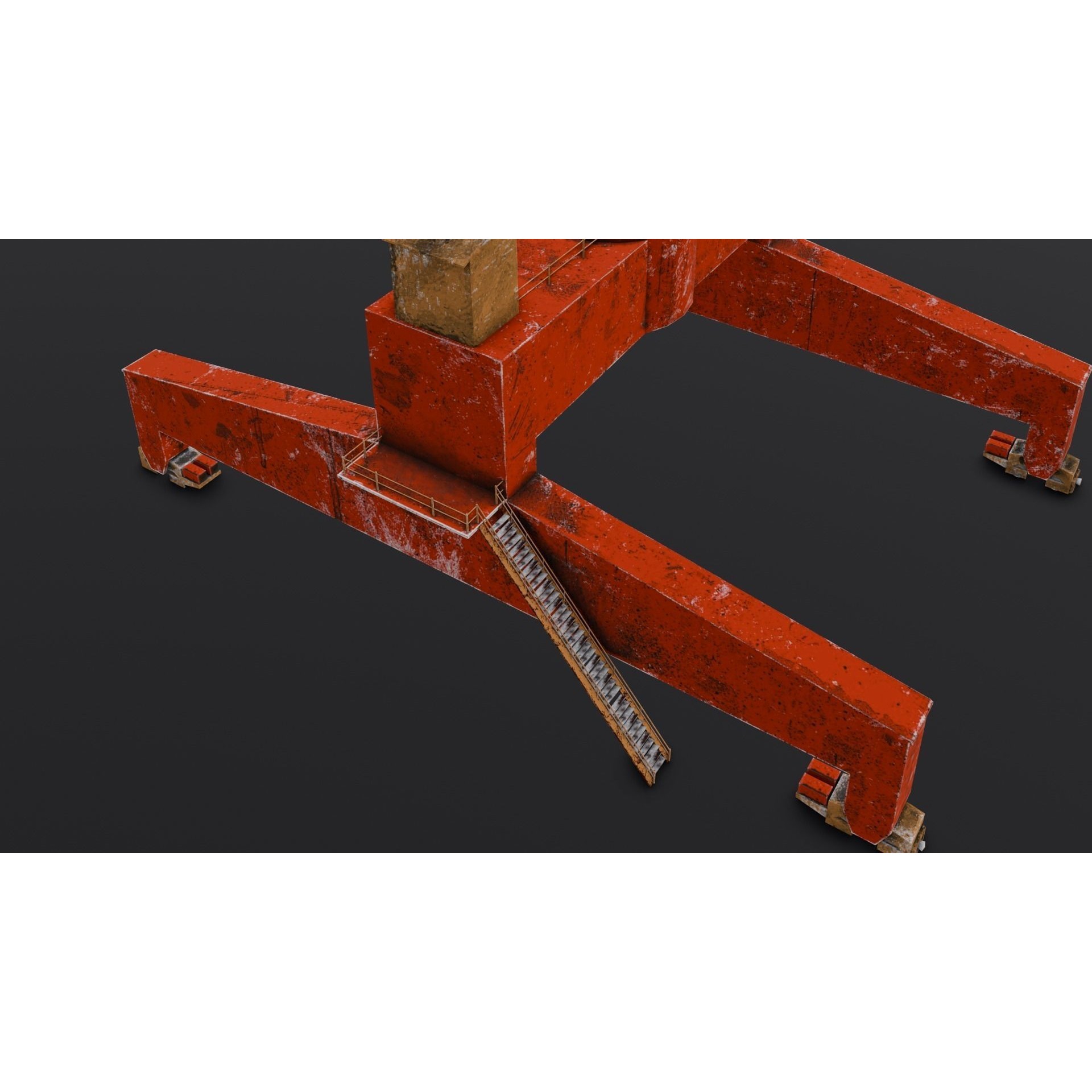 Crane - Low-Poly Game-Ready 3D Model - View 16