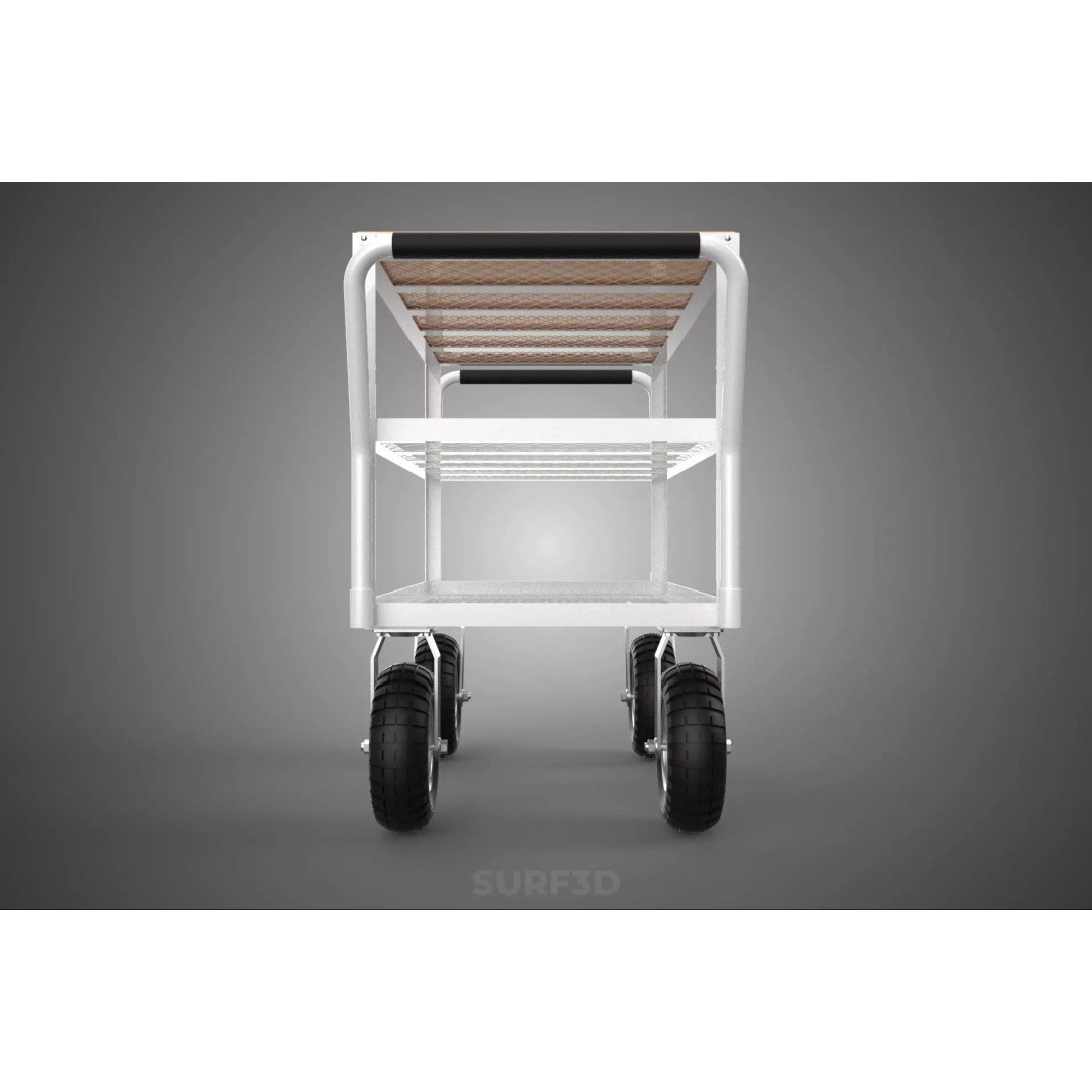 Kitchen Trolley 3D Model – Versatile Food Service Cart, PBR Formats - View 26