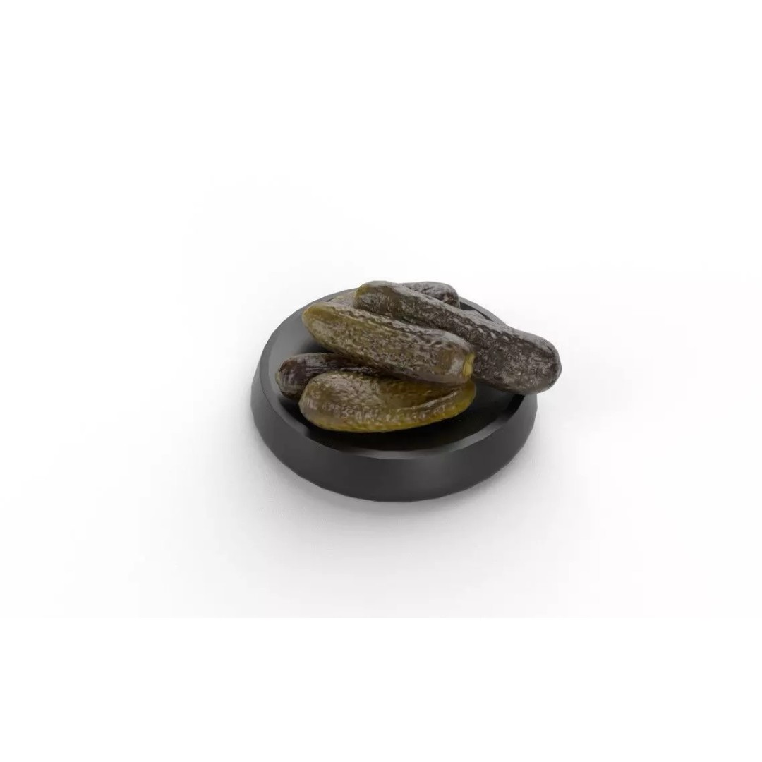 Pickles 3D Model – Low Poly Game Asset, FBX, PBR Textures - View 2