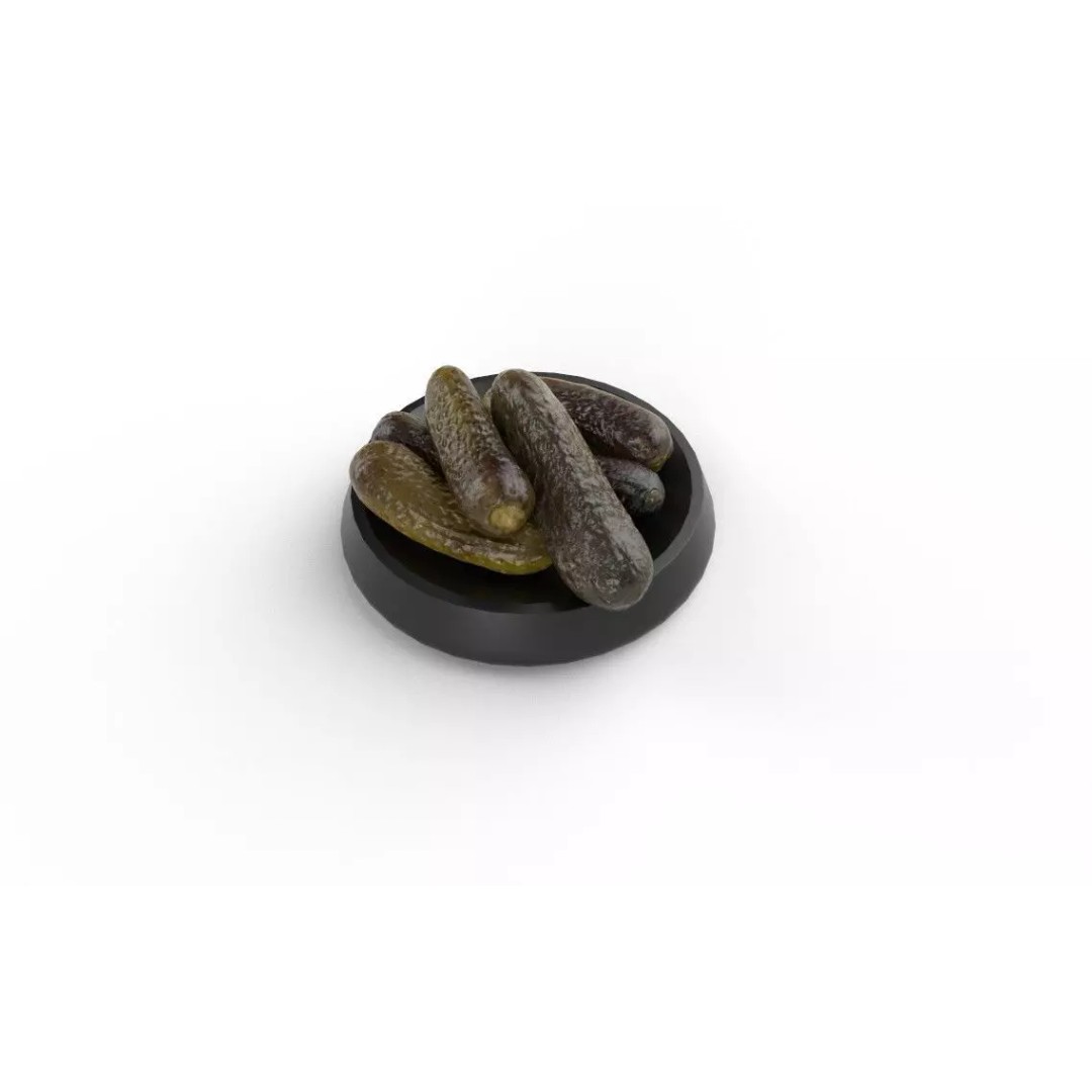 Pickles 3D Model – Low Poly Game Asset, FBX, PBR Textures - View 5