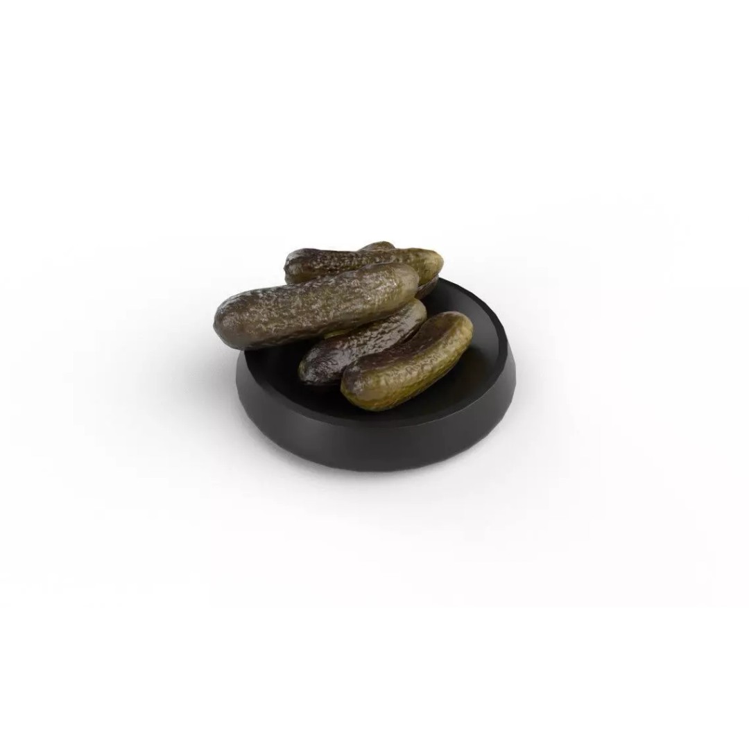 Pickles 3D Model – Low Poly Game Asset, FBX, PBR Textures - View 7