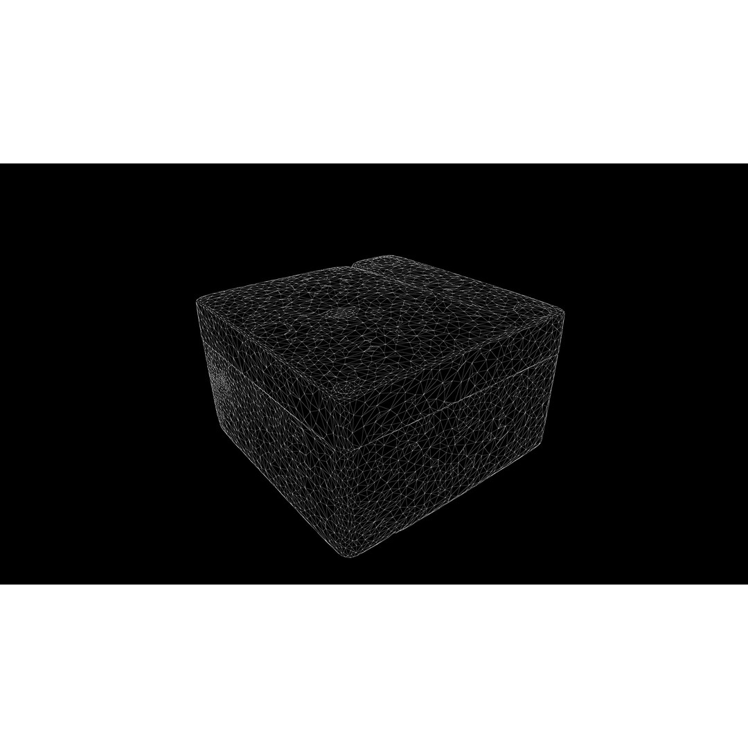 Foam Box 3D Model – Low Poly PBR Storage Asset, FBX - View 4