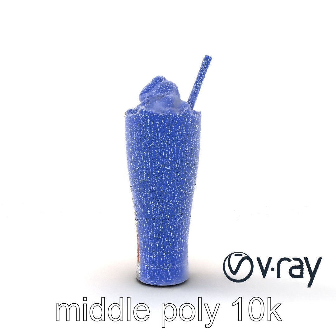 Root Beer Float Glass 3D Model – Low Poly PBR Beverage Asset, FBX - View 31