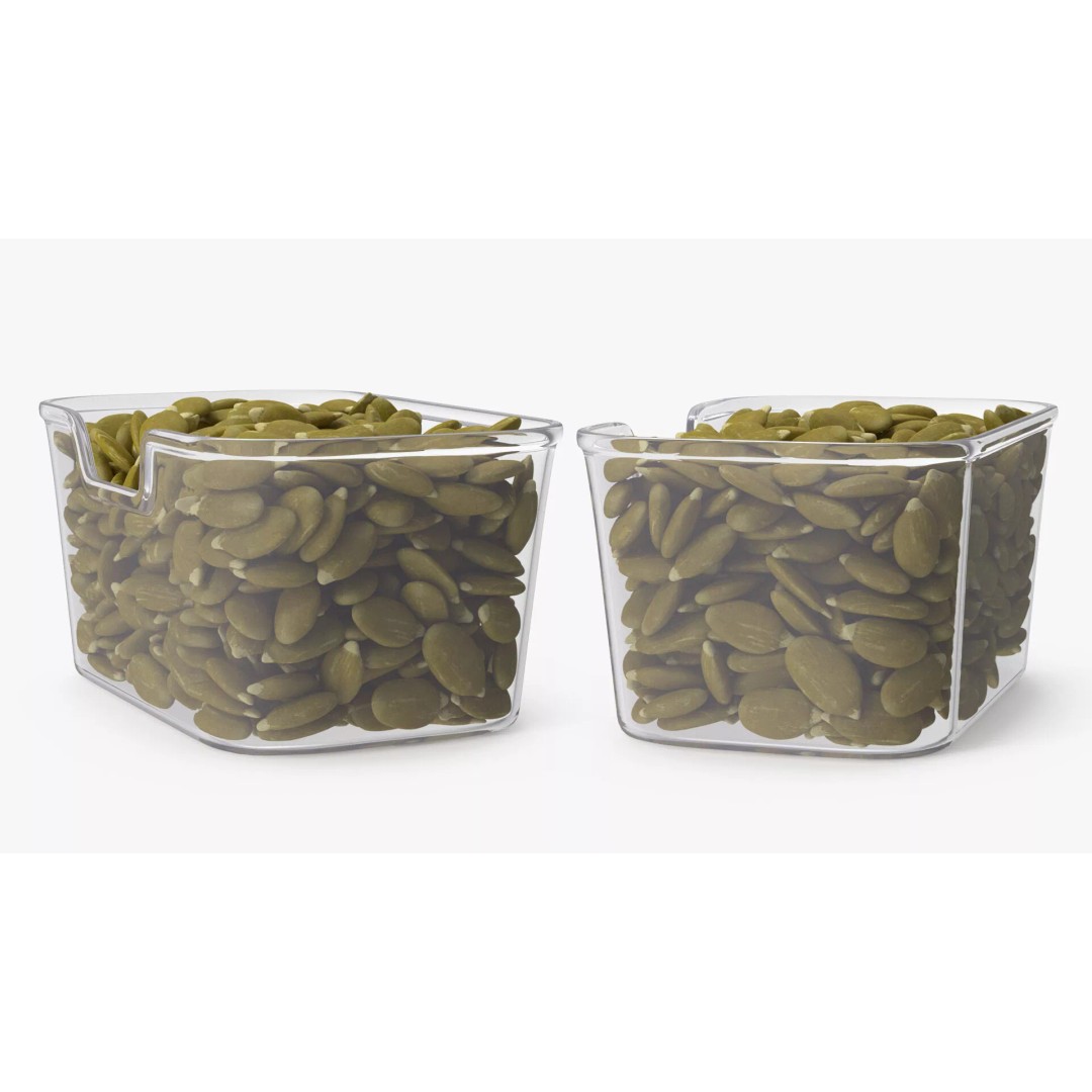 Peeled Pumpkin Seeds 3D Model – Realistic Food Asset in Transparent Container - View 6