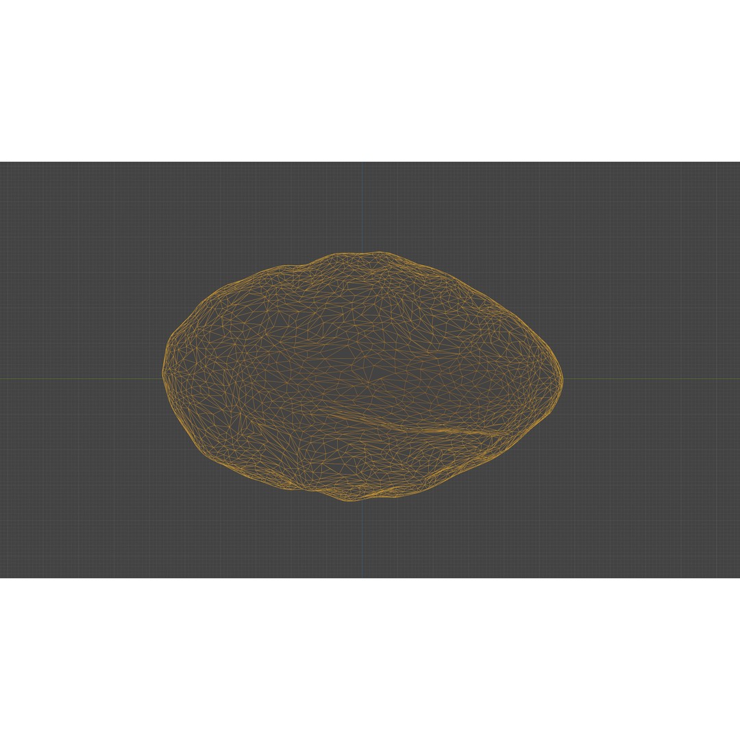 Scanned Almond Nut 3D Model – Low Poly PBR Asset, FBX