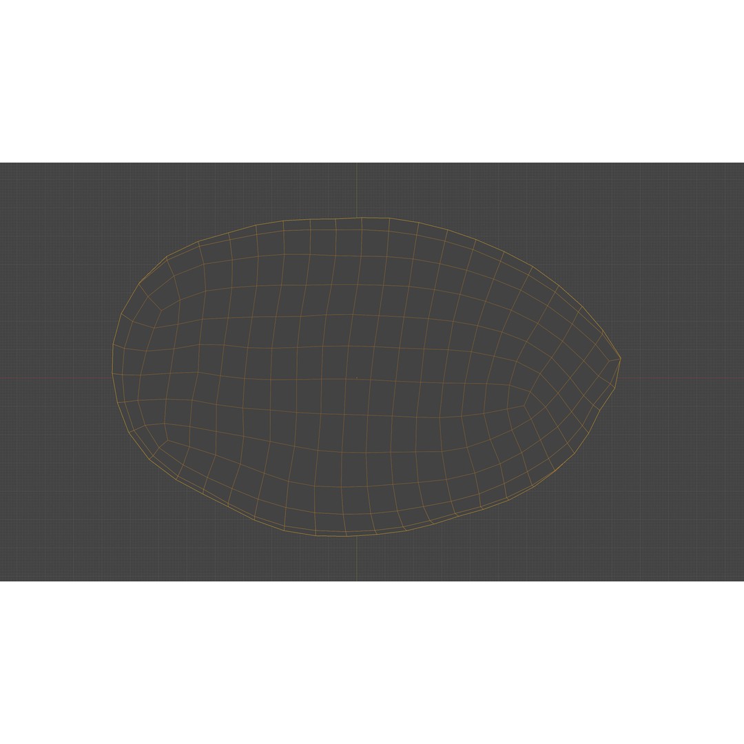 Scanned Almond Nut 3D Model – Low Poly PBR Asset, FBX - View 5