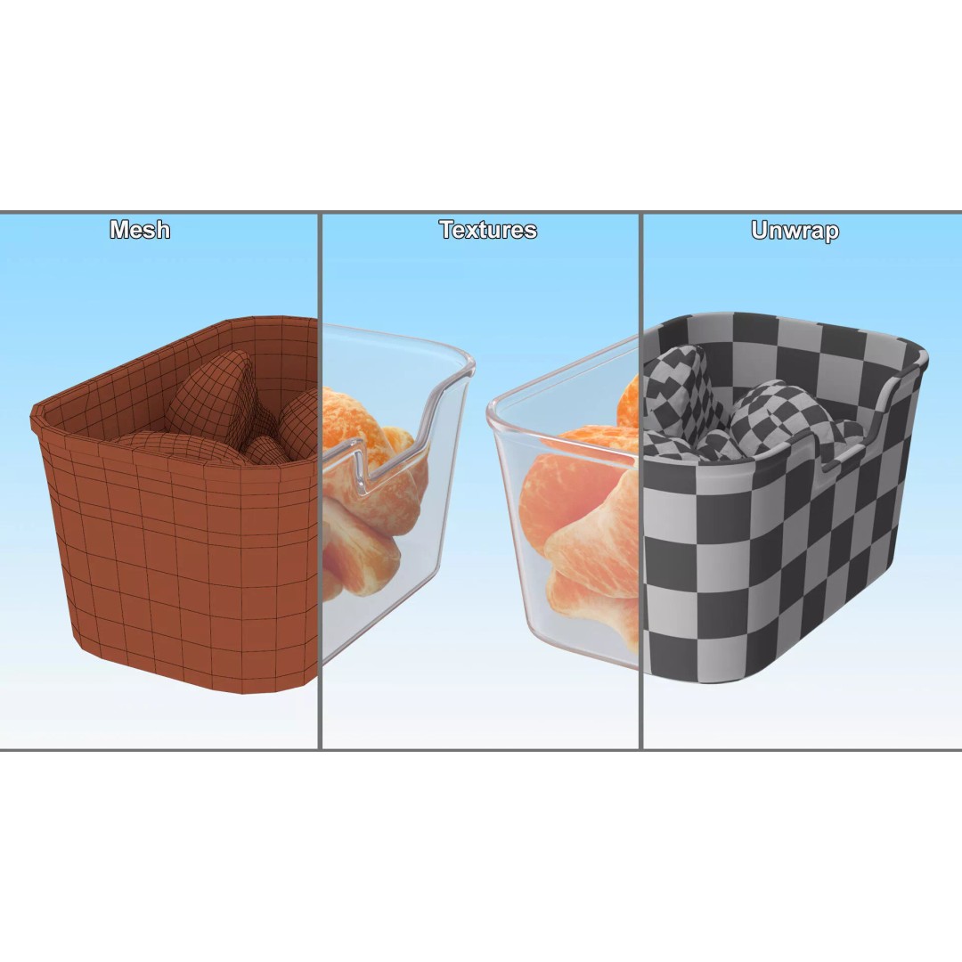 Mandarin Slices 3D Model – Realistic Food Visualization, FBX - View 12
