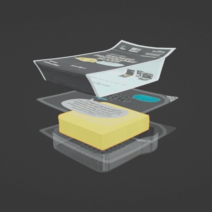Violife Cheese 3D Model – High-Quality Food Asset, Blender/FBX - View 9