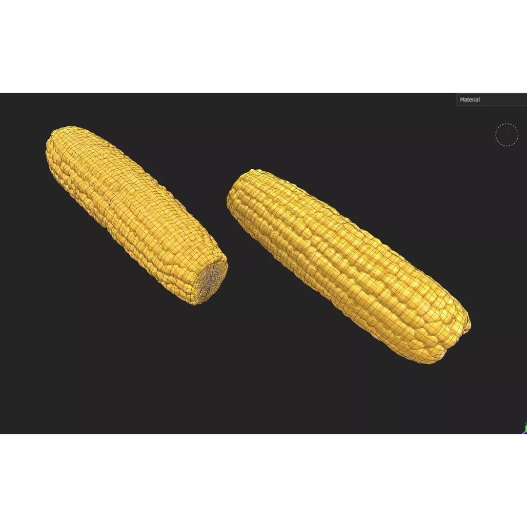 Corn 3D Model – Low Poly Game Asset, FBX, PBR Textures - View 8