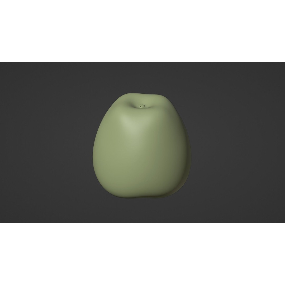 Realistic Red Apple 3D Model – PBR Textured, Game Ready, Blender, FBX, OBJ - View 19