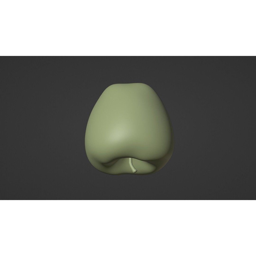 Realistic Red Apple 3D Model – PBR Textured, Game Ready, Blender, FBX, OBJ - View 22