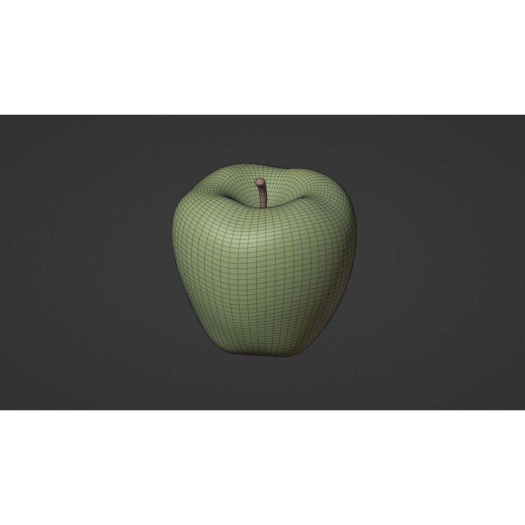 Realistic Red Apple 3D Model – PBR Textured, Game Ready, Blender, FBX, OBJ - View 6