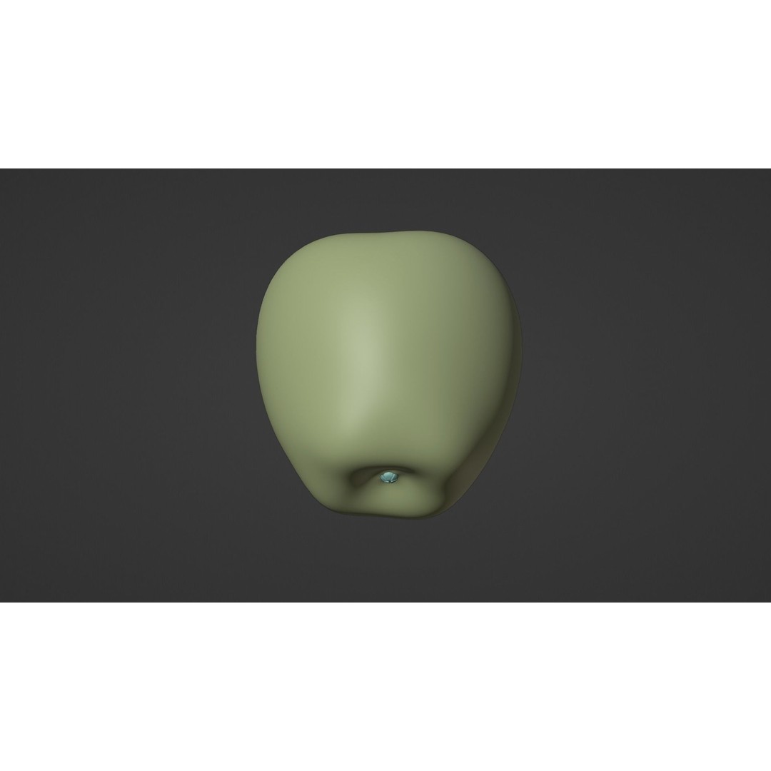 Realistic Red Apple 3D Model – PBR Textured, Game Ready, Blender, FBX, OBJ - View 9