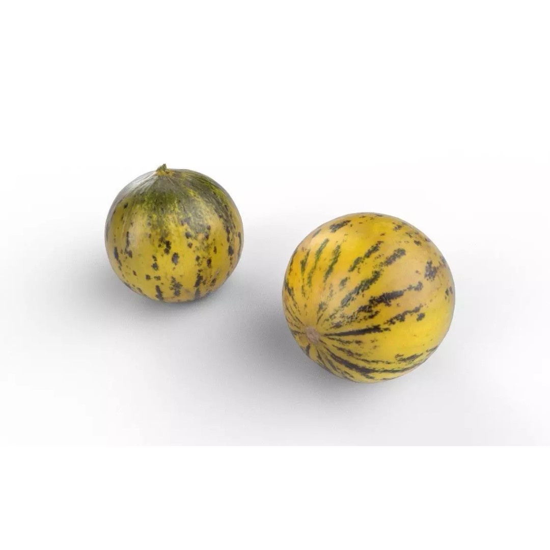 Melon 3D Model – Low Poly Game Asset, FBX, PBR Textures - View 5