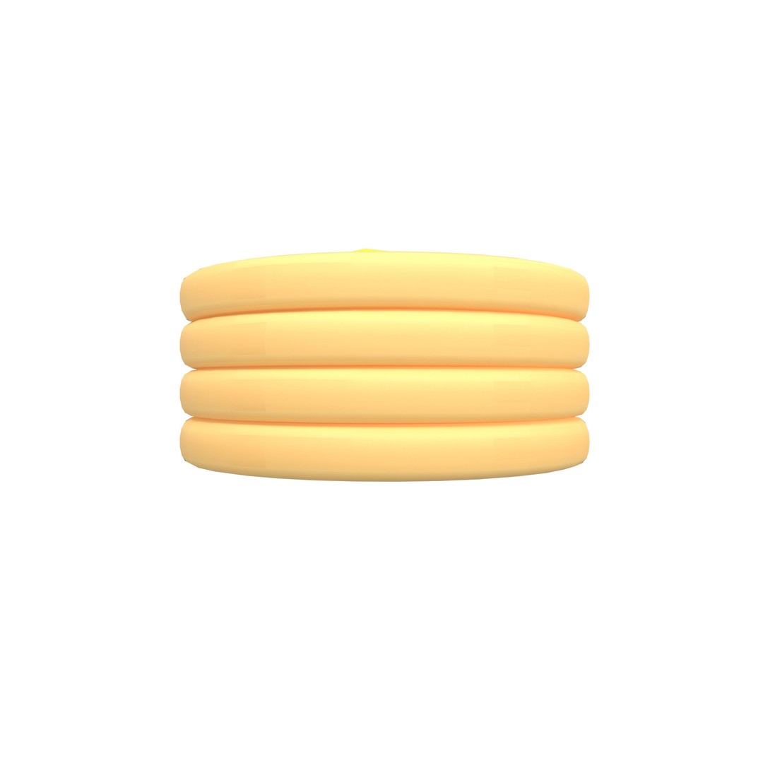 Pancake 3D Model – Low Poly Game Asset with PBR Textures - View 24