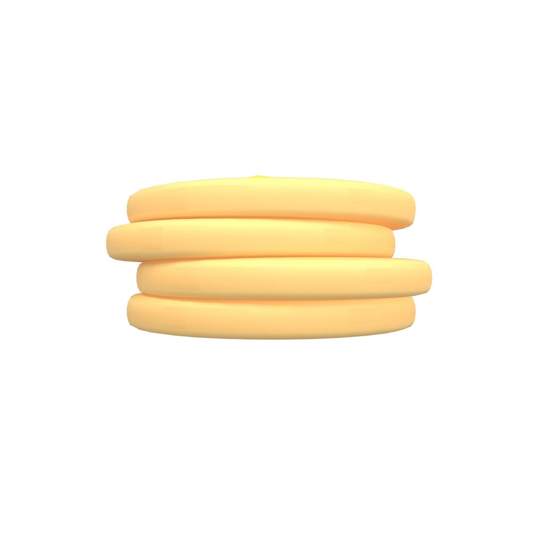 Pancake 3D Model – Low Poly Game Asset with PBR Textures - View 27