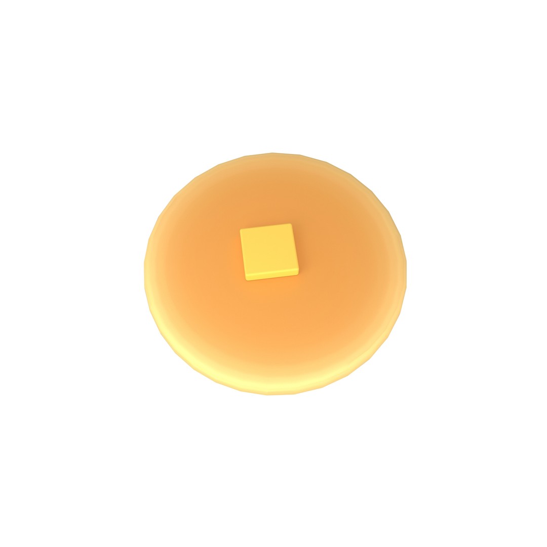 Pancake 3D Model – Low Poly Game Asset with PBR Textures - View 29