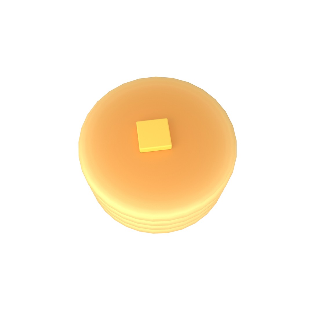 Pancake 3D Model – Low Poly Game Asset with PBR Textures - View 31