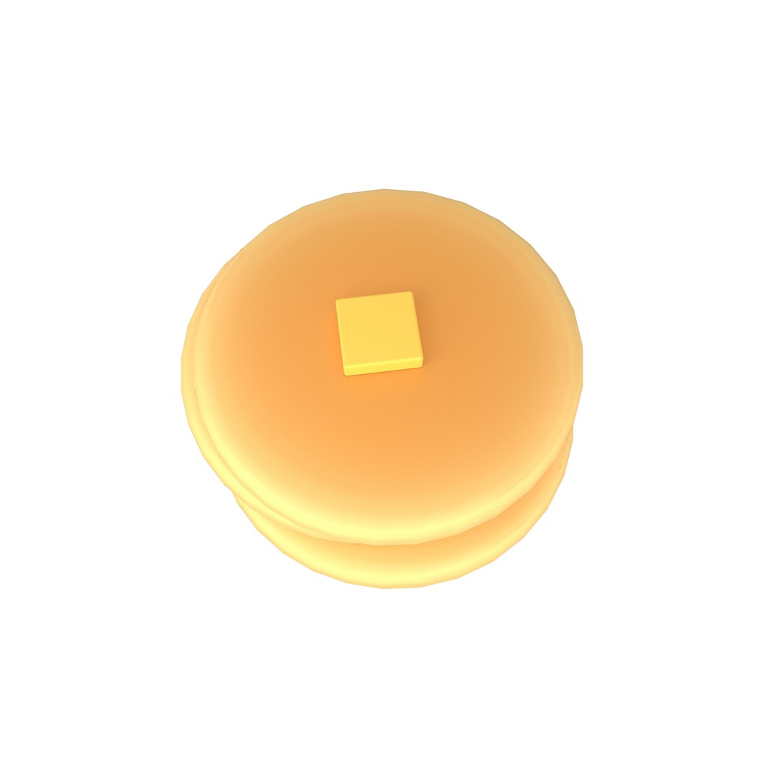 Pancake 3D Model – Low Poly Game Asset with PBR Textures - View 33