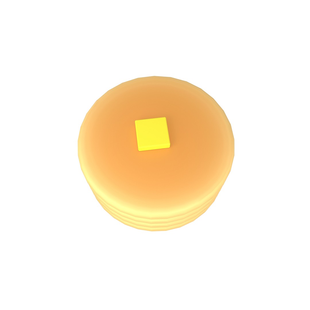 Pancake 3D Model – Low Poly Game Asset with PBR Textures - View 35